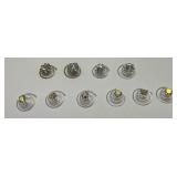 Lot of 10 Antique Style Hair Special Pieces