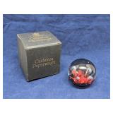 Caithness Paperweight Moonflower art glass