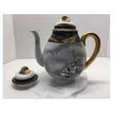 Unique Kutani or Chokin Art Teapot Chipped