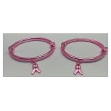 Lot of 2 Signed Ashley Bridget Metallic Pink