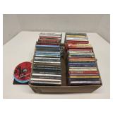 Group of music CDs, mixed genres