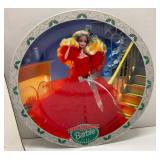Happy Holidays Barbie Plate  1988