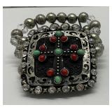 Mayan Cross Spiritual Cuff Bracelet