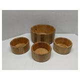 Bamboo salad bowl set