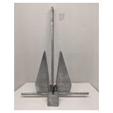 Galvinized fluke-style boat anchor