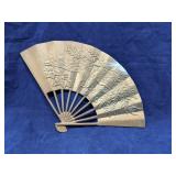 Solid brass Oriental fan 11.5' wide