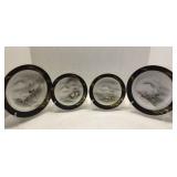 Lot of 4 Unique Kutani or Chokin Art Plates