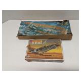 2 Airplane model kits - ME.BF/109.E & Curtiss P-6E