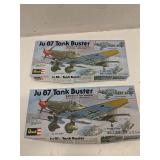 Lot of 2 Revell Ju 87 Tank Buster model kits