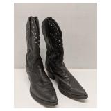 Black leather Harley-Davidson western boots 8M