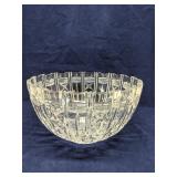 Cut crystal punch bowl, 11' wide x 6' tall