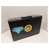 Vintage black hardside briefcase