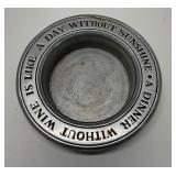 Vtg. Wilton Armetale Pewter Wine Bottle Coaster