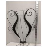 Scrolled Metal Grecian Urn Neoclassical Wall Decor