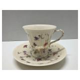 Vtg Country Meadow Teacup & Saucer