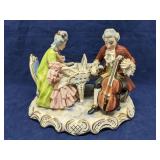Dresden German Porcelain Lace Musical Couple