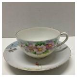 Hand Painted Nippon Cup & Saucer.