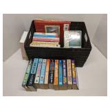 Group of books, mostly fiction