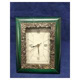Emerald green desk clock