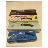 Group of 4 pocket knives