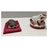 Sandicast ' Frogger' Dog &  Arden Frog Ceramic