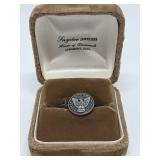 Silver-tone Eagle Scout Dad lapel pin