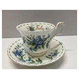 Vtg Royal Albert JULY Flower of the Month
