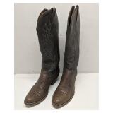 J. Chisholm cowboy boots exotic gray lizard, 8M