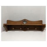 26' Vintage wood wall shelf