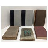 Lot of 6 vintage & antique books