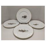 Set of 4 Ralph Lauren Polo Scene Dinner Plates