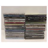 Group of music CDs