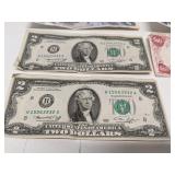 Group of US and foriegn money