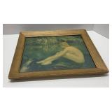 Louis F Berneker Art Nouveau Lithograph 1920's