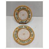 Lot of 2 Vietri Italy decorative plate 8.5'