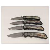 Lot of 4 Frost American Wildlife knives