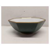 Fitz & Floyd Renaissance green serving bowl