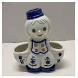 Vtg Rubens Original Dutch Girl Ceramic Planter