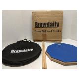 Growdaily Drum Pad & Sticks