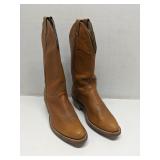 Abilene brown leather cowboy boots size 8