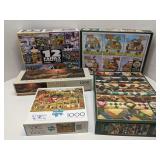 Lot of 5 puzzles