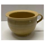 Vtg. Rare Yellow Pottery Bowl  with Handle