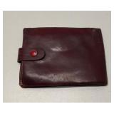Vintage Authentic ROLEX Red Leather Wallet
