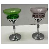 Two Vintage Art Deco Cambridge Cocktail