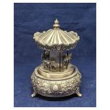 Splendid New York silver tone music box