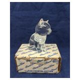 Princess House Lead Crystal Kitten Cat