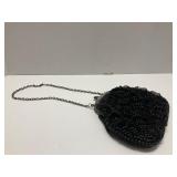 Black Beaded Evening Clutch