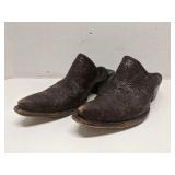 Tres Outlaws leather mules size 8,5
