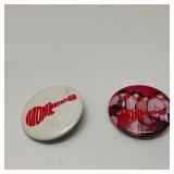 Lot of 2  The Monkees Promo Pin-Back Button