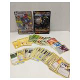 Group of Pokemon cards, mostly energy and trainer